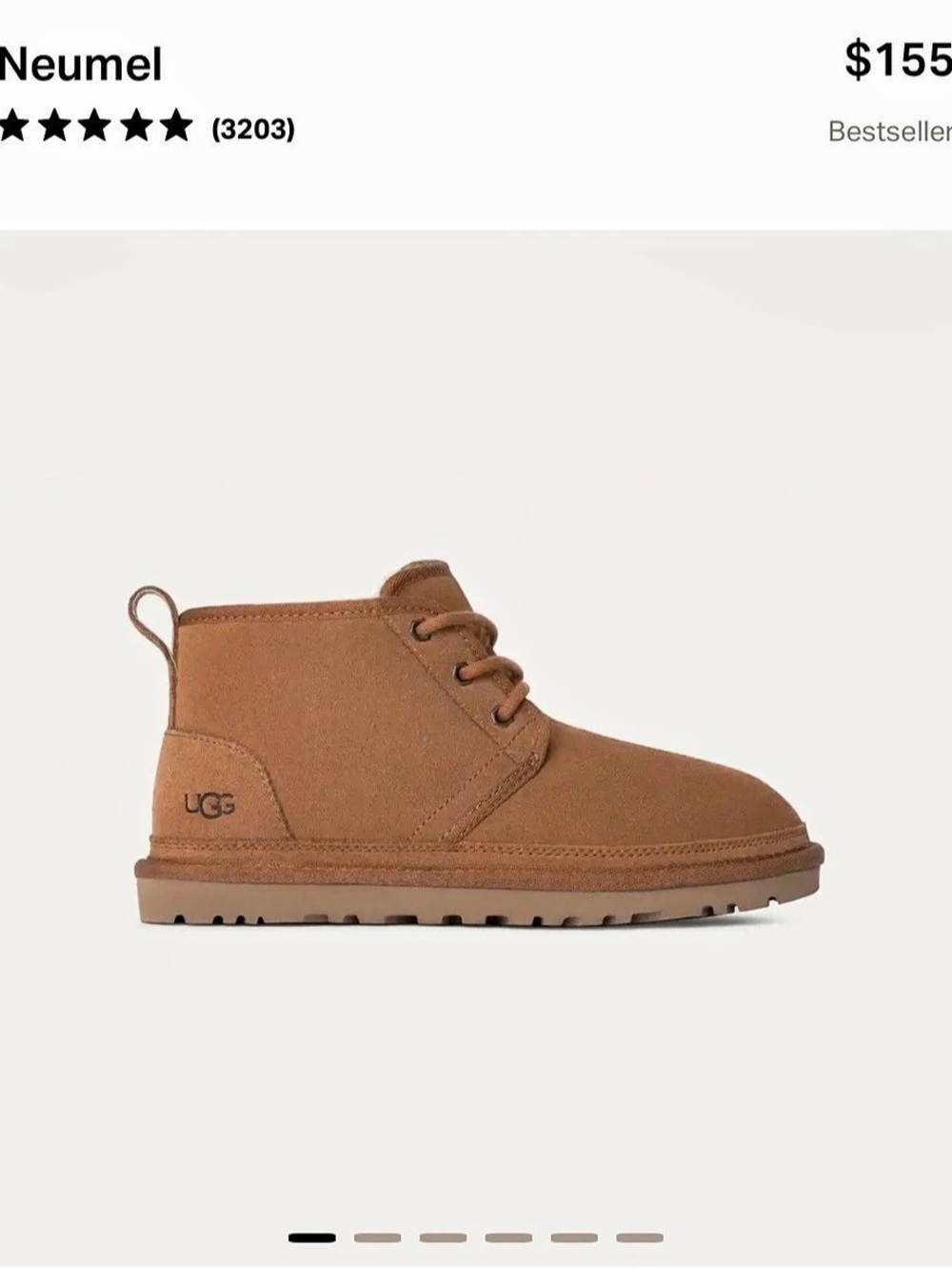 UGG Neumel Suede Ankle Boots in Brown US 9